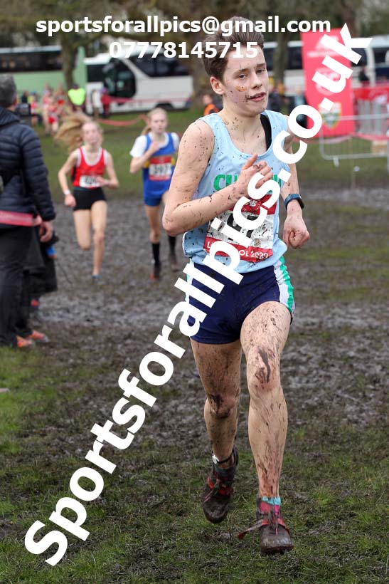 Junior girls, 2020 New Balance English Schools Champs., Sefton Park, Liverpool. Photo: David T. Hewitson/Sports for All Pics